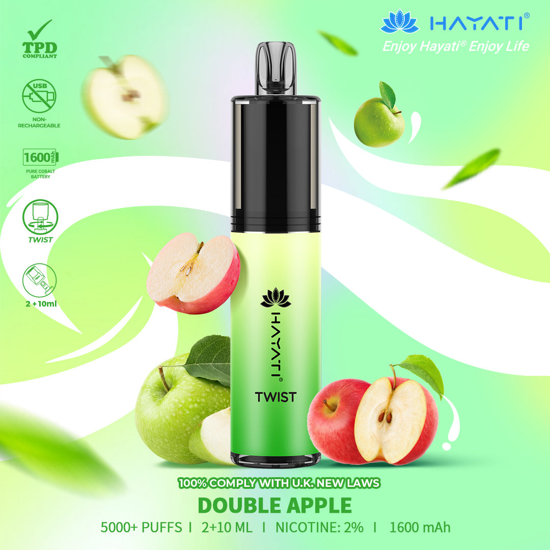 Hayati Twist 5000 Puffs Disposable Vape Pod Kit (Box of 10)