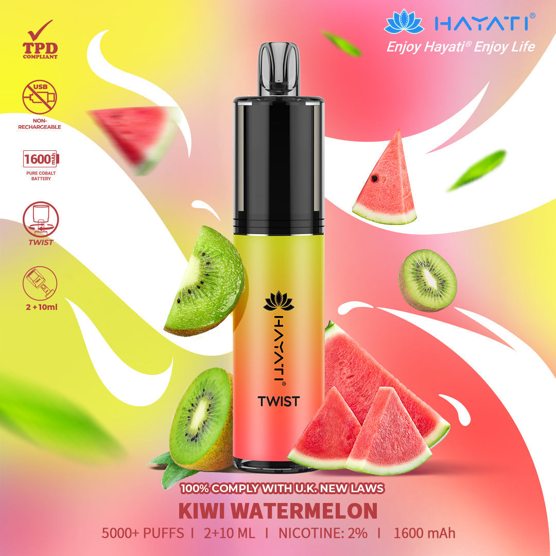 Hayati Twist 5000 Puffs Disposable Vape Pod Kit (Box of 10)