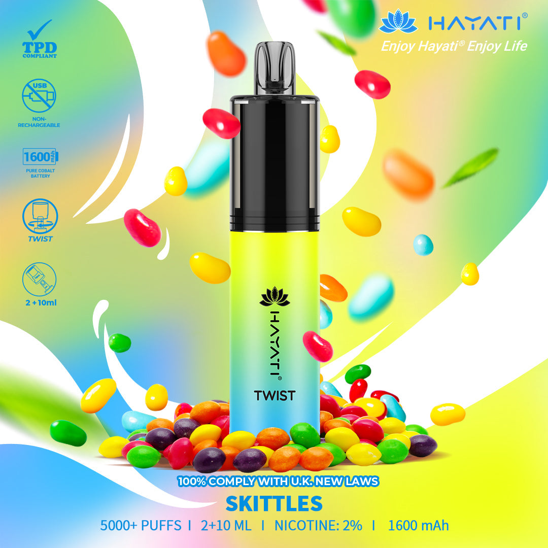 Hayati Twist 5000 Puffs Disposable Vape Pod Kit (Box of 10)