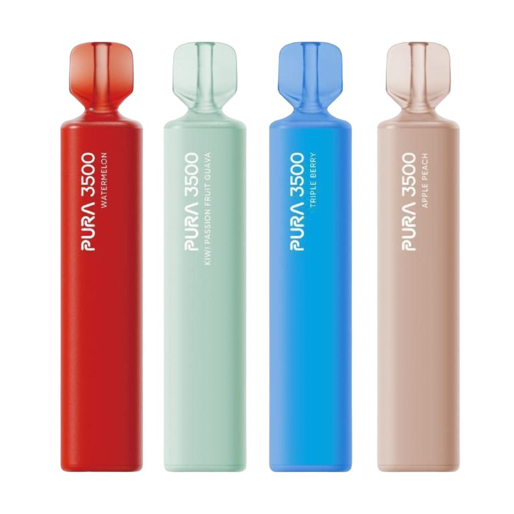 Pura 3500 Puffs Disposable Vape Pod Puff Device - Box of 10 Euro Vapes Pura 3500 Puffs Disposable Vape Pod Puff Device - Box of 10 Euro Vapes